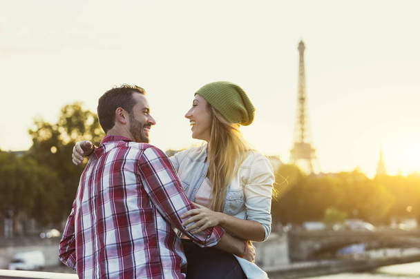 Young couple dating in Paris - Photo, image