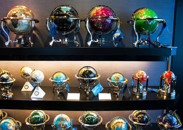  Inlaid globes of precious stones. - Photo, Image