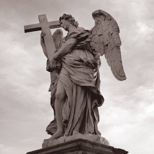 Statue castel sant angelo rom, italien - Foto, Bild
