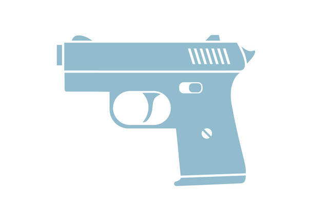 broń ikona na białym tle - Wektor, obraz