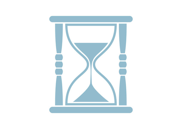 Icono de vector de reloj de arena sobre fondo blanco
 - Vector, imagen