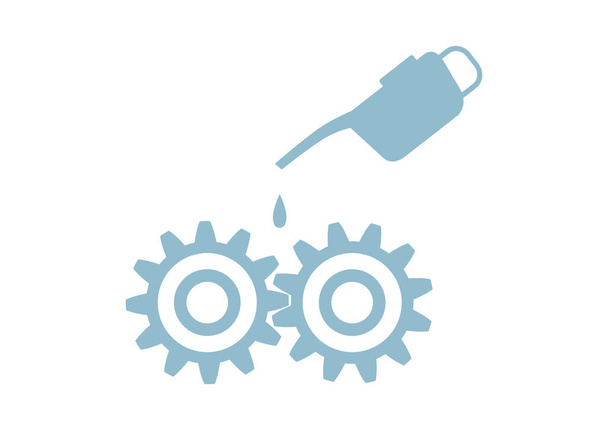 Industrie-Vektor-Symbol auf weißem Hintergrund - Vektor, Bild