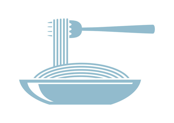 ikona špaget na bílém pozadí - Vektor, obrázek