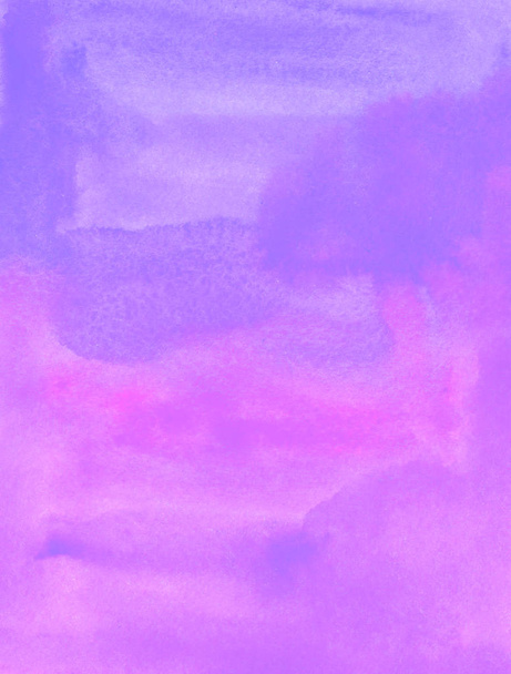 Watercolor Purple Painted Background - Photo, Image