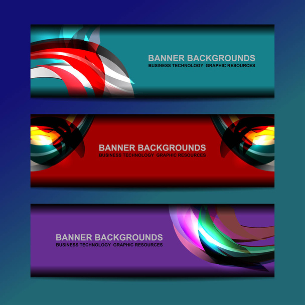 business banners design - Vector, Image
