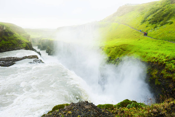 Gullfoss waterfall in Iceland - 写真・画像