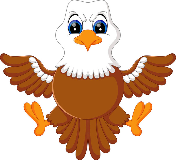 illustration of Cute eagle cartoon - Vecteur, image