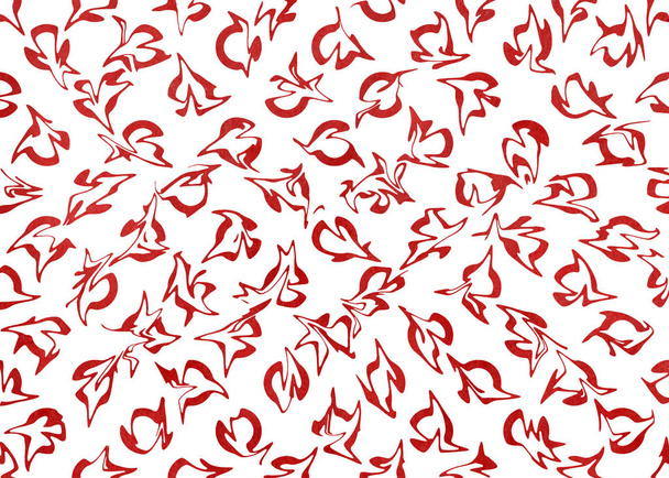Watercolor dark red abstract pattern. - Zdjęcie, obraz