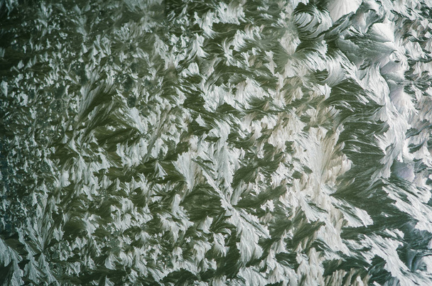 ウィンドウの氷霜 - 写真・画像