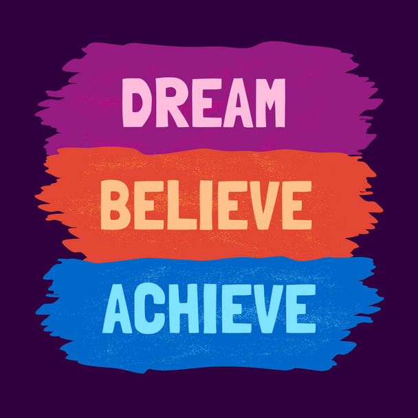 Motivational quote about dream - Vector, Image