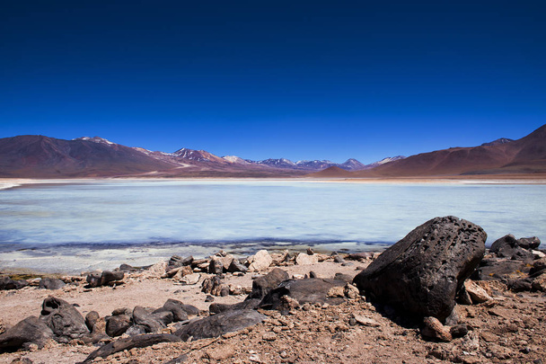 Перегляд Болівії, департамент Потосі, бланка Лагуна - Фото, зображення
