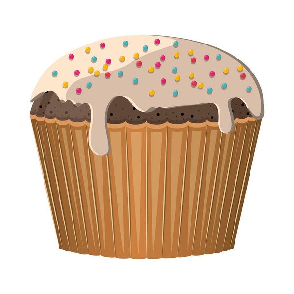sweet cupcake icon - Vektor, obrázek