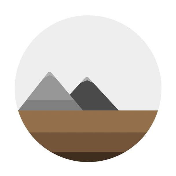 Mountain background vector illustration. - Vetor, Imagem