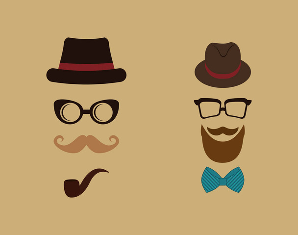 Hipster fashion lifestyle - Vector, Image