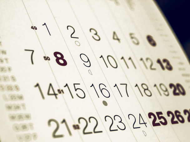 Винтажный календарь
 - Фото, изображение