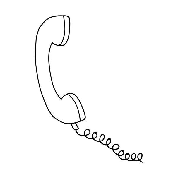Teléfono icono del auricular
 - Vector, imagen