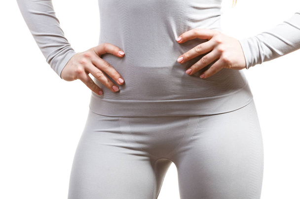 female body wearing thermoactive underwear - Fotoğraf, Görsel