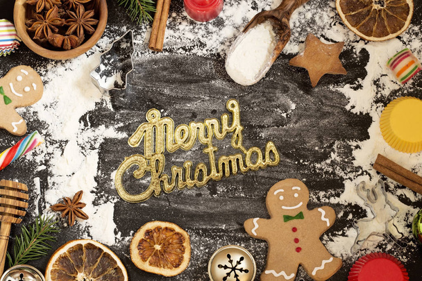 Baking Christmas gingerbread - Foto, immagini