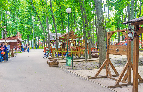 De Amerikaanse stad in Gorky Park - Foto, afbeelding