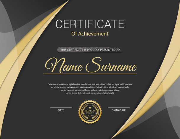 Vector certificate template. - Vector, Image