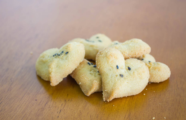 Biscuits en forme de coeur
 - Photo, image