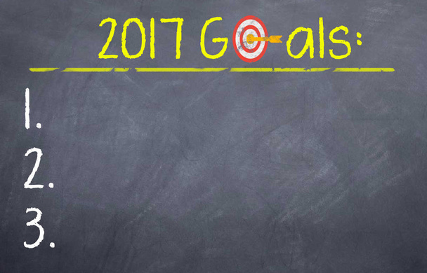 2017 New Year  Goals with Target - Photo, Image