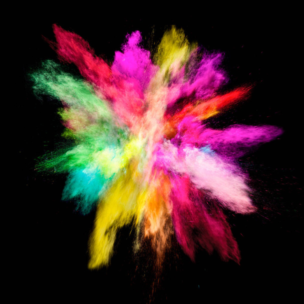 Mouvement de gel de l'explosion de poussière colorée
 - Photo, image
