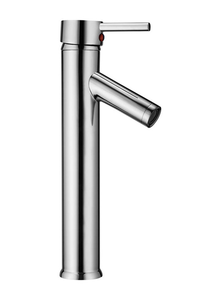 Modern, chrome tap isolated on white - Photo, image