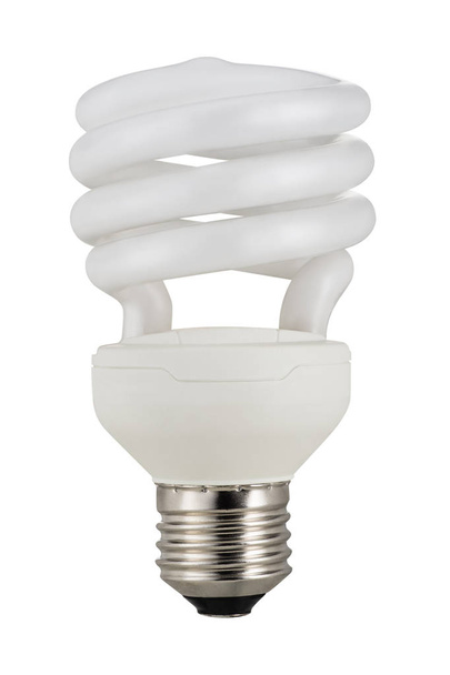 Traditional fluorescent light bulb isolated on white - Fotó, kép