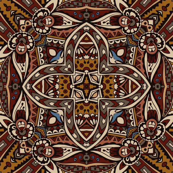 Nahtloses ethnisch-geometrisches Muster - Vektor, Bild