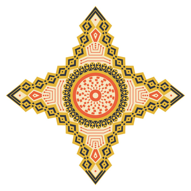 Ethnic patterned star - Vector, imagen