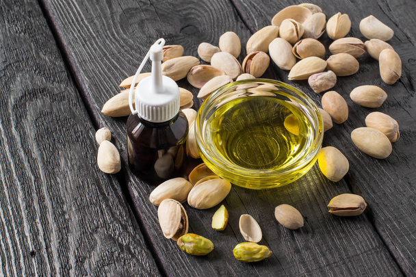 Pistachio and pistachio oil  - Photo, Image