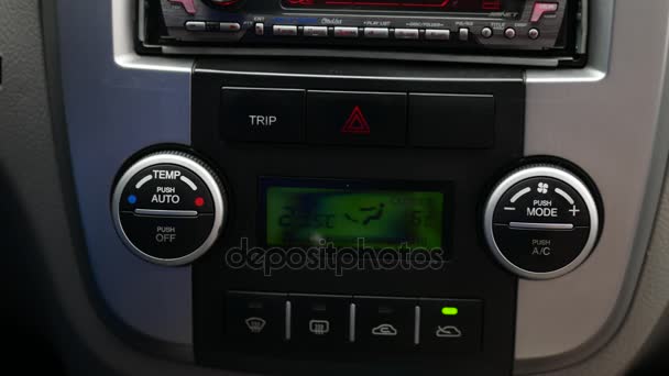 Pressing Red Triangle Car Emergency Lights Button - Footage, Video