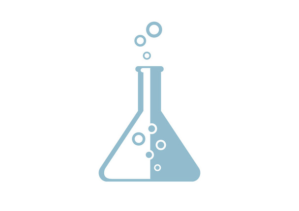 Icona in vetro da laboratorio su sfondo bianco
 - Vettoriali, immagini