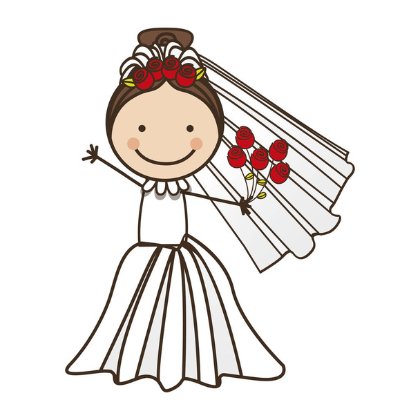 immagine icona del fumetto sposa
 - Vettoriali, immagini