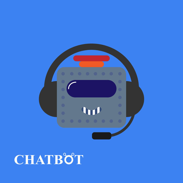 Conceito de ícone de chatbot
 - Vetor, Imagem