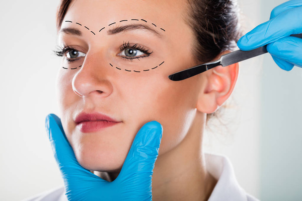 young and beautiful woman receiving beauty procedure - Photo, Image