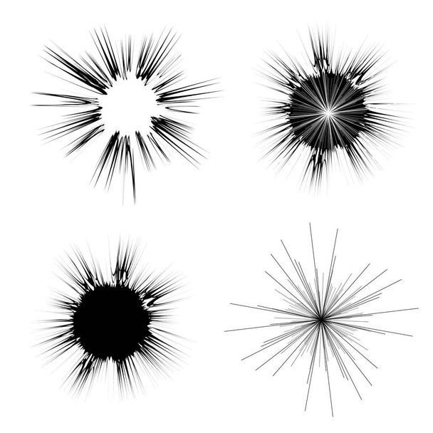 Kreslený exploze, Star Burst - Vektor, obrázek