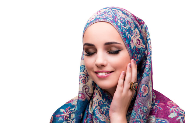 Muslimské ženy v módě koncept izolované na bílém - Fotografie, Obrázek