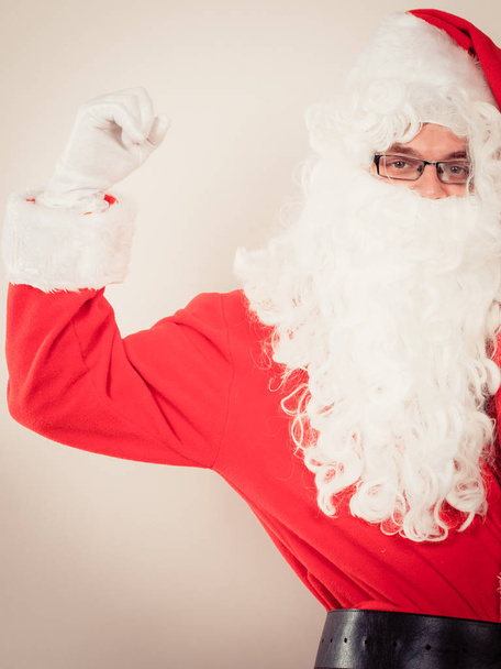 Santa Claus with jingle bell. - Valokuva, kuva