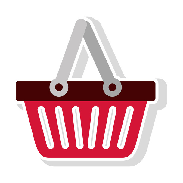 basket shopping icon - Vector, Image