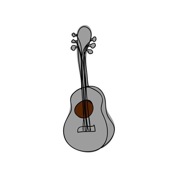 guitar instrument icon image - Vector, Image