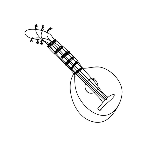 изображение значка гитары
 - Вектор,изображение