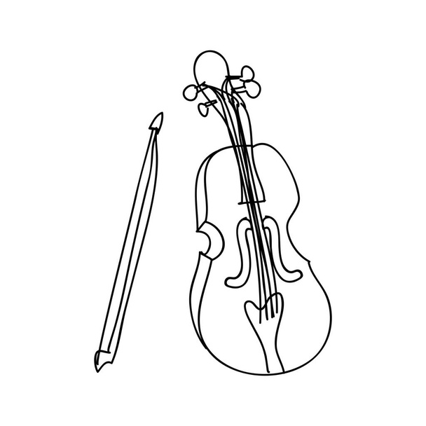 violin instrument icon image - Vector, Image