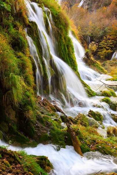 Красивый водопад в Плитвицком национальном парке
  - Фото, изображение
