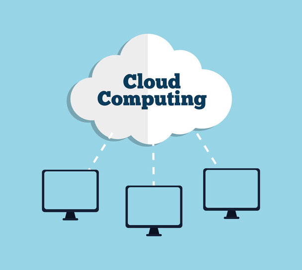 Cloud computing technology - Vector, Image