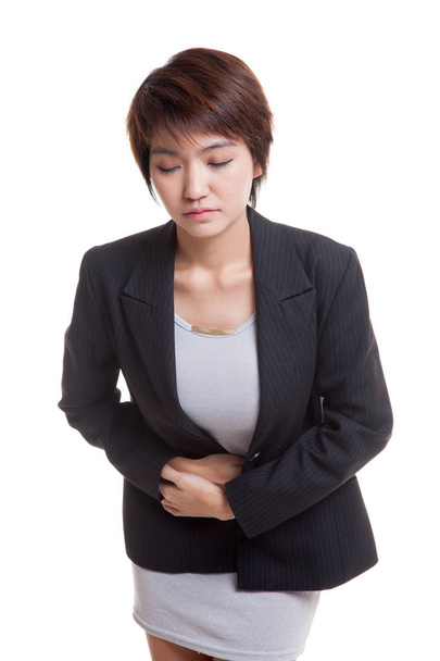 Young Asian woman got stomachache. - Foto, Imagen