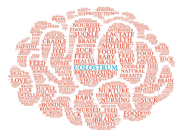 Colostro Cérebro Word Cloud
 - Vetor, Imagem