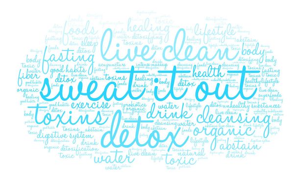 Sweat It Out Nube de palabras
  - Vector, Imagen