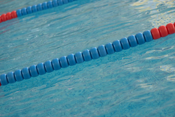 Swimming pool with clear water and swim lanes - Φωτογραφία, εικόνα